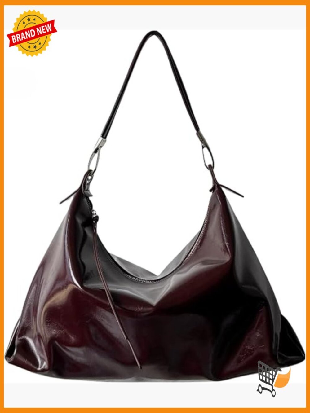 Large Hobo Tote Bag Vegan Leather Crossbody Shoulder Bag for Work